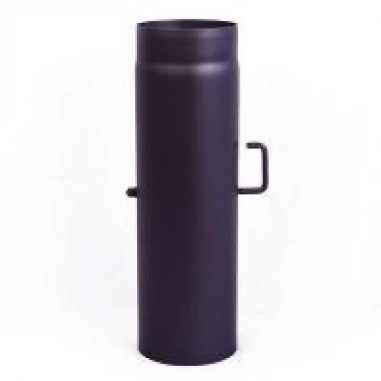 250 mm - Rauchrohr mit Drosselklappe 500 mm in Schwarz 250 Mm - Rauchrohr Mit Drosselklappe 500 Mm In Schwarz -Kaminofen Geschaft 20061 0
