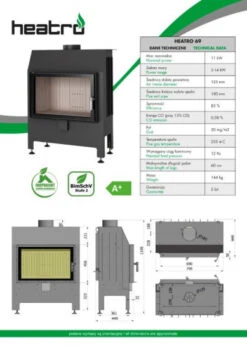 EEK A - Kamineinsatz HEATRO 69 Mit Klapptür - 11kW 4 EEK A - Kamineinsatz HEATRO 69 Mit Klapptür - 11kW -Kaminofen Geschaft 2020 06 08 katalog techniczny Heatro Part8