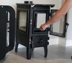 EEK A - Kleiner Dreischeiben-Kaminofen 304-3D Mit Herdplatte - 7,23 KW -Kaminofen Geschaft 211222112