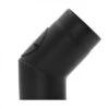 250 Mm - Rauchrohr Bogen 45° Mit Tür 2-teilig In Schwarz -Kaminofen Geschaft 25011008 250mm 45 mit reinigungsoeffnung schwarz