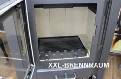 EEK A XXL-Kaminofen (185cm) Victoria Diplomat Mit XXL-Brennraum Schwarz– 14kW -Kaminofen Geschaft 51mumttcHeL. AC 1