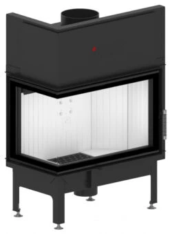 EEK A+ - Eck-Kamineinsatz HITZE Albero AL14L.H DECO Mit Seitenglas Links -14kW