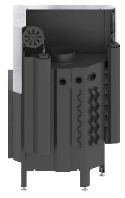 EEK A+ - Eck-Kamineinsatz HITZE Albero AL16RG.H DECO Mit Schiebetür, Seitenglas Rechts -16kW -Kaminofen Geschaft AL16RG H deco 0005