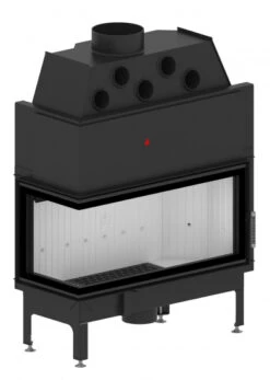 EEK A+ - Eck-Kamineinsatz HITZE Albero AL19L.H DECO Mit Seitenglas Links -19kW