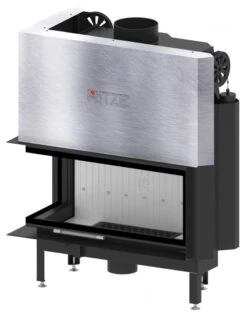 EEK A+ - ECK-Kamineinsatz Albero AL19LG.H DECO Mit Schiebetür U. Seitenglas Links -19kW -Kaminofen Geschaft AL19LG H deco 0002