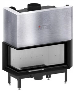 EEK A+ - ECK-Kamineinsatz Albero AL19LG.H DECO Mit Schiebetür U. Seitenglas Links -19kW