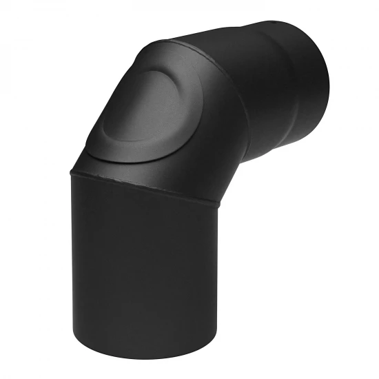250 mm - Rauchrohr Bogen 90° mit Tür 3-teilig in Schwarz 250 Mm - Rauchrohr Bogen 90° Mit Tür 3-teilig In Schwarz -Kaminofen Geschaft Bogen 3teilig 90 mitTuer schwarz 1 RGB web