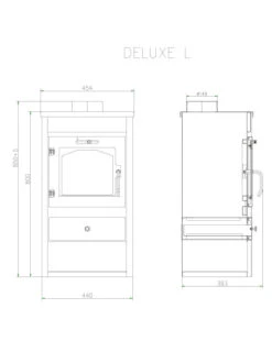 EEK A+ Kaminofen Victoria Deluxe L Schwarz 9 KW 4 EEK A+ Kaminofen Victoria Deluxe L Schwarz 9 KW -Kaminofen Geschaft Del L
