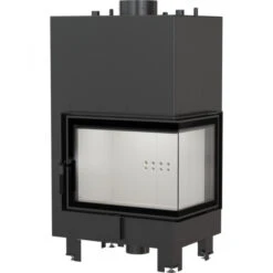 *EEK A Wasserführender Eck-Kamineinsatz Kratki MBZ 13 Rechts Mit Klapptür - 13kW