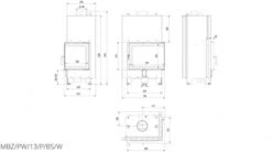 *EEK A Wasserführender Eck-Kamineinsatz Kratki MBZ 13 Rechts Mit Klapptür - 13kW -Kaminofen Geschaft Kamineinsatzwasserfuehrend KratkiMBZ13rightBS 5