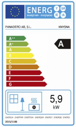EEK A Kaminofen Panadero Knysna EcoDesign - 5,9 KW 5 EEK A Kaminofen Panadero Knysna EcoDesign - 5,9 KW -Kaminofen Geschaft Knysna Label