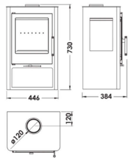EEK A Kaminofen Panadero CORAL 3V EcoDesign - 5,4 kW EEK A Kaminofen Panadero CORAL 3V EcoDesign - 5,4 KW -Kaminofen Geschaft Ko1