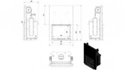 Kaminofen Geschaft -Kaminofen Geschaft Kratki MAJA PW 12 G W masse