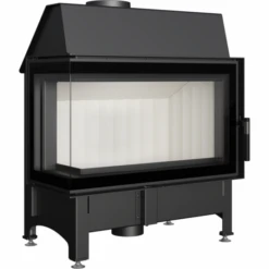 *EEK A - Eck-Kamineinsatz Kratki ZIBI/L/BS/DECO Rahmenlos - BIMSCHV II - 11kW