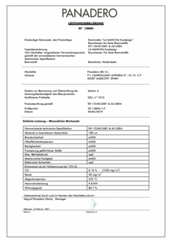 EEK A+ Kaminofen Panadero La Mancha EcoDesign - 9,8 KW -Kaminofen Geschaft LaMancha Leistungserkl