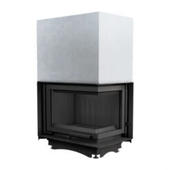 *EEK A - Eck-Guss-Kamineinsatz Kratki MAJA/P/BS/G Hebetür Mit Seitenglas Rechts - 8kW + BIMSCHV II -Kaminofen Geschaft MAJA P BS G