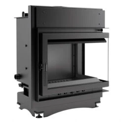 *EEK A+ Wasserführender Eck-Kamineinsatz Kratki MAJA/PW/BP/12/BS/W Seitenscheibe Rechts + BIMSCHV II