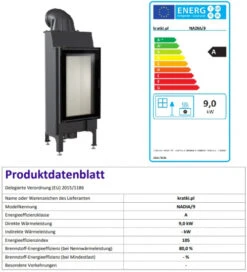 *EEK A - Kamineinsatz Kratki Nadia - 9 KW - Extra Hohe Sichtscheibe 5 *EEK A - Kamineinsatz Kratki Nadia - 9 KW - Extra Hohe Sichtscheibe -Kaminofen Geschaft NADIA9