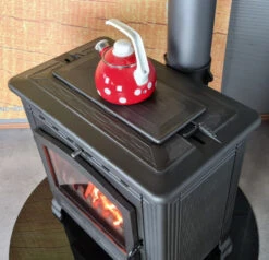 EEK A+ Gusskaminofen Plamen Tena Mit 9,5kW + Herdplatte -Kaminofen Geschaft Plamen Tena Herdplatte