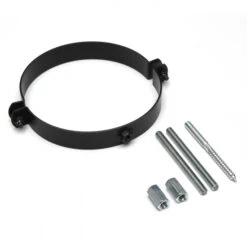 120 Mm - Rauchrohr Schelle In Schwarz