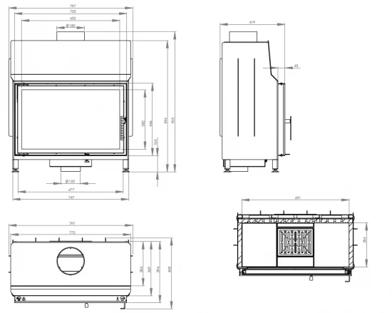 EEK A Kamineinsatz HITZE STMA68X43.S mit 12,5kW EEK A Kamineinsatz HITZE STMA68X43.S Mit 12,5kW -Kaminofen Geschaft