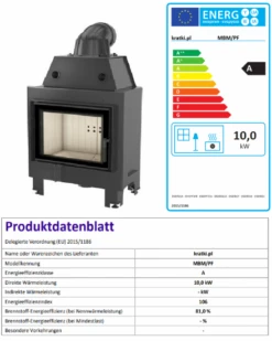 *EEK A - Kamineinsatz Kratki MBM 10 Mit 10 KW -Kaminofen Geschaft Unbenannt15