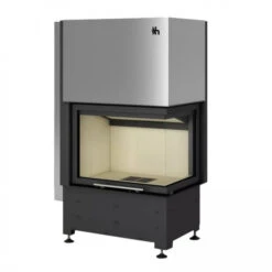 EEK A Eck-Kamineinsatz HAJDUK VOLCANO AT 9 KW Rahmenlose Tür