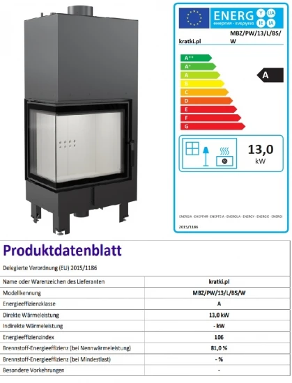 *EEK A Wasserführender Eck-Kamineinsatz Kratki MBZ 13 links mit Klapptür - 13kW *EEK A Wasserführender Eck-Kamineinsatz Kratki MBZ 13 Links Mit Klapptür - 13kW -Kaminofen Geschaft Unbenannt66