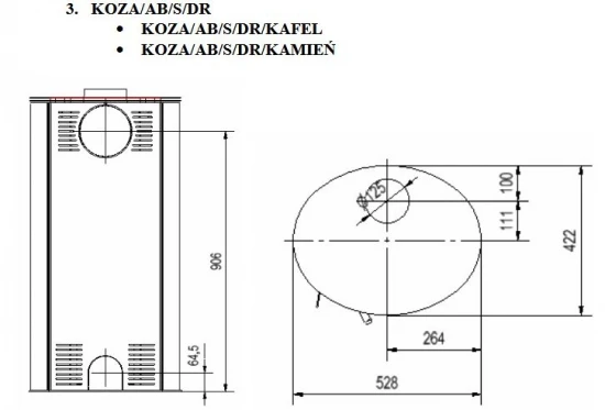 *EEK A - Kaminofen Kratki KOZA AB S mit roten Kacheln und Holzfach - 8 kW *EEK A - Kaminofen Kratki KOZA AB S Mit Roten Kacheln Und Holzfach - 8 KW -Kaminofen Geschaft Unbenannt 16