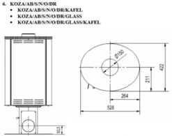 *EEK A - 360° Drehbarer Kaminofen Kratki KOZA AB S NO Mit Weißen Kacheln - 8 KW 6 *EEK A - 360° Drehbarer Kaminofen Kratki KOZA AB S NO Mit Weißen Kacheln - 8 KW -Kaminofen Geschaft Unbenannt 2 6