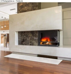 Saisonplatte Rechteck 110x40cm Glas Weiß - Kamin-Vorlegeplatte Funkenschutzplatte Kaminbodenplatte Glasplatte