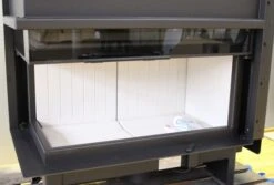 *EEK A - Eck-Kamineinsatz Kratki NADIA/14/L/BS/G Mit Schiebetür Und Seitenscheibe Links - 14 KW -Kaminofen Geschaft eck kamineinsatzkratkinadia 14 l bs g brennraum 20444 5