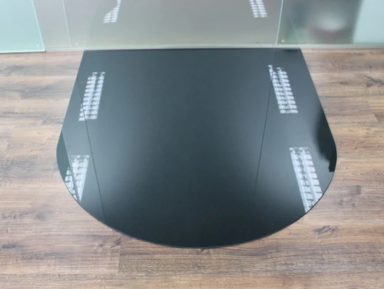 Rundbogen 100x100cm Glas schwarz - Funkenschutzplatte Kaminbodenplatte Glasplatte Ofenunterlage Rundbogen 100x100cm Glas Schwarz - Funkenschutzplatte Kaminbodenplatte Glasplatte Ofenunterlage -Kaminofen Geschaft funkenschutzplatte rundbogen glas schwarz1 30797 0