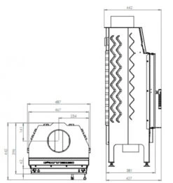 EEK A - Kamineinsatz HITZE Albero AL9S.V DECO - 9kW Extra Hohe Sichtscheibe 7 EEK A - Kamineinsatz HITZE Albero AL9S.V DECO - 9kW Extra Hohe Sichtscheibe -Kaminofen Geschaft hitze ma zeichnung12