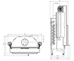 EEK A+ - Kamineinsatz HITZE Albero AL16G.H DECO Mit Schiebetür -16kW 8 EEK A+ - Kamineinsatz HITZE Albero AL16G.H DECO Mit Schiebetür -16kW -Kaminofen Geschaft hitze ma zeichnung44