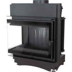 *EEK A - Eck-Guss-Kamineinsatz Kratki MAJA/L/BS/DECO Mit Seitenglas Links - 8kW + BIMSCHV II