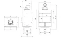 *EEK A - Tunnel-Kamineinsatz Kratki LUCY/12/T Mit 12 KW -Kaminofen Geschaft kratki lucy tunnel 12 masse