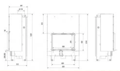 *EEK A+ - Wasserführender Kamineinsatz Kratki MBM 10 PW Mit Schiebetür - 12 KW -Kaminofen Geschaft kratkimbm10pwschiebet rma e