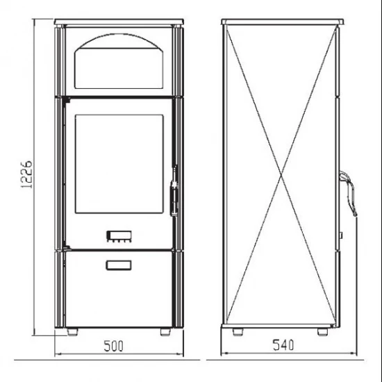 EEK A+ Kaminofen Plamen Laguna braun mit Herdplatte - 8kW EEK A+ Kaminofen Plamen Laguna Braun Mit Herdplatte - 8kW -Kaminofen Geschaft laguna