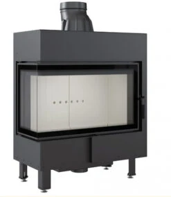 *EEK A - Eck-Kamineinsatz Kratki LUCY/14/L/BS Mit Seitenglas Links - 14kW
