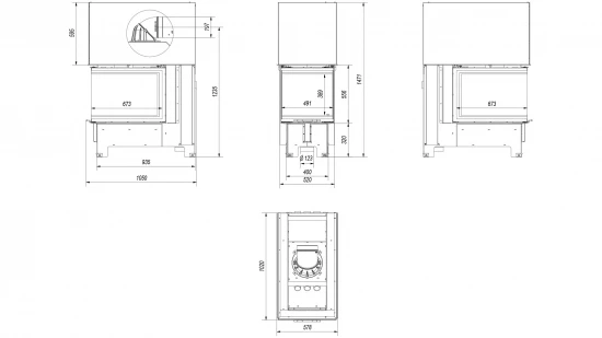 *EEK A - XXL-3-Scheiben-Kamineinsatz KRATKI NBU 11 mit Schiebetür - 11 kW *EEK A - XXL-3-Scheiben-Kamineinsatz KRATKI NBU 11 Mit Schiebetür - 11 KW -Kaminofen Geschaft nbu masse