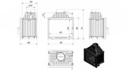*EEK A Guss-Kamineinsatz Kratki MAJA/DECO - 8kW + BIMSCHV II -Kaminofen Geschaft rys tech maja deco
