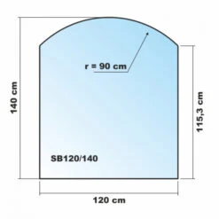 Segmentbogen 120x140cm - Funkenschutzplatte Kaminbodenplatte Glasplatte 3 Segmentbogen 120x140cm - Funkenschutzplatte Kaminbodenplatte Glasplatte -Kaminofen Geschaft sb120 140 31233 1