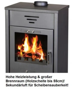 EEK A Kaminofen Victoria Triumph Mit XL-Brennraum Schwarz– 15kW -Kaminofen Geschaft victoria triumph 2