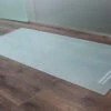 Saisonplatte Rechteck *Frosty* 80x60cm - Kamin-Vorlegeplatte Milchglas Funkenschutzplatte Kaminbodenplatte Glasplatte -Kaminofen Geschaft vorelgeplatte glas frosty2 31215 0