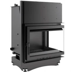 *EEK A Wasserführender Eck-Kamineinsatz Kratki ZUZIA/PW/BP/15/BS/W Seitenscheibe Rechts 12kW + BIMSCHV II