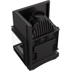 *EEK A Eck-Gusskamineinsatz Kratki ZUZIA ECO 12 DECO, Rechts + BISMSCHV II - 12kW -Kaminofen Geschaft zuzia eco 12 p bs deco