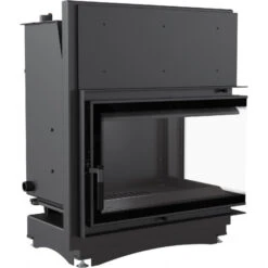 *EEK A Wasserführender Eck-Kamineinsatz Kratki ZUZIA/PW/BP/15/BS/W/DECO Seitenscheibe Rechts 12kW + BIMSCHV II